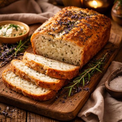 Image of Cottage Cheese Lavender Herb Bread Abm