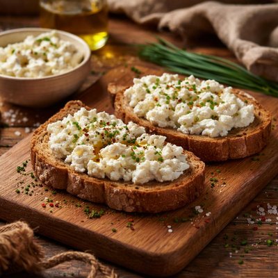 Image of Cottage Cheese on Toast