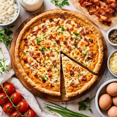 Image of Cottage Cheese Quiche Lorraine