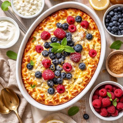 Image of Cottage Cheese Sour Cream Casserole