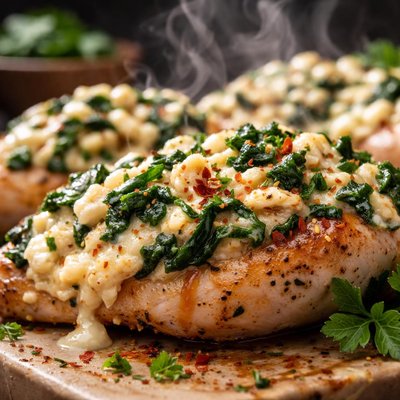 Image of Cottage Cheese Spinach Chicken