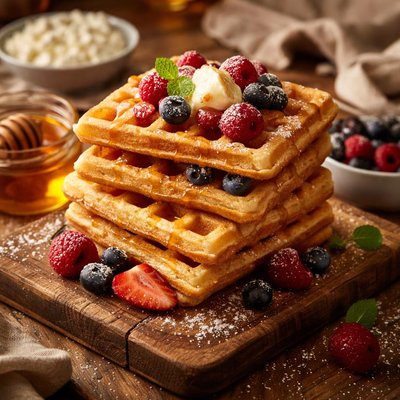 Image of Cottage Cheese Waffles