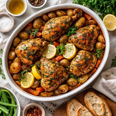 Image of Country Baked Chicken Rich and Tasty