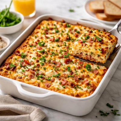 Image of Country Club Eggs a Great Make Ahead Breakfast Casserole