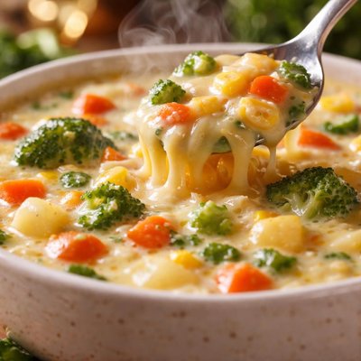 Image of Country Cooking Cheesy Vegetable Soup