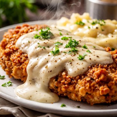 Image of Country Fried Chicken Steak with Cream Gravy