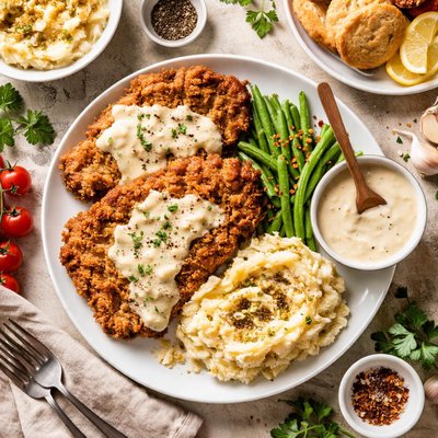 Image of Country Fried Steak and Pan Gravy