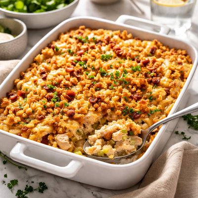 Image of Country Hot Chicken Salad Casserole