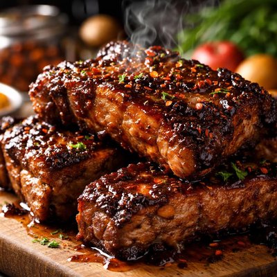Image of Country Style Barbecued Ribs Ala Joanne