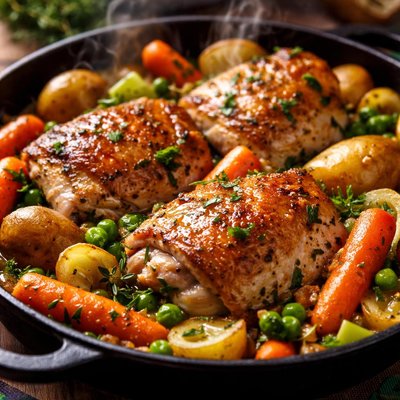 Image of Country Style Chicken and Vegetables