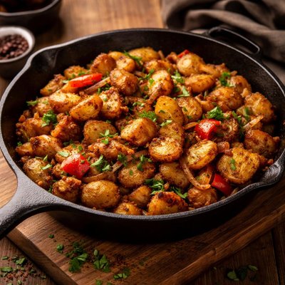 Image of Country Style Fried Skillet Potatoes