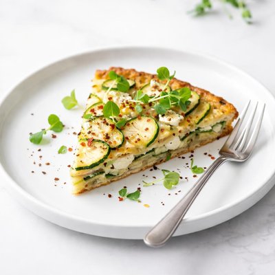 Image of Courgette and Feta Cheese Frittata