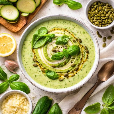 Image of Courgette Soup with Basil