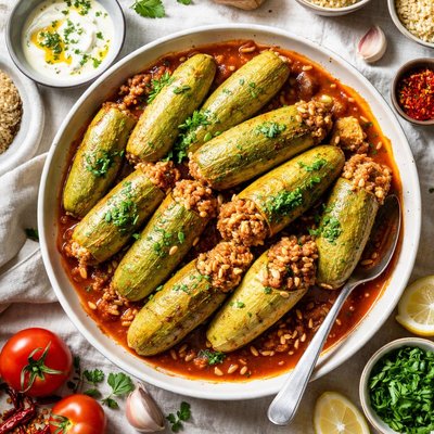 Image of Cousa Mashi Arabic Stuffed Zucchini