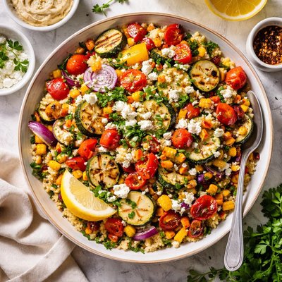 Image of Couscous and Grilled Veggie Salad