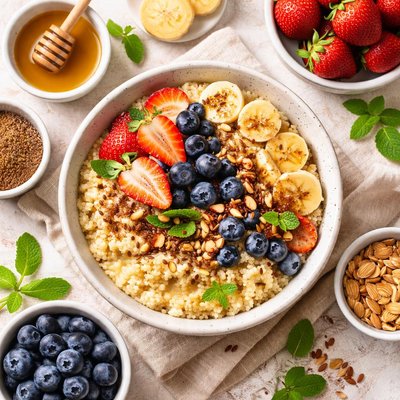 Image of Couscous Flax Seed Porridge