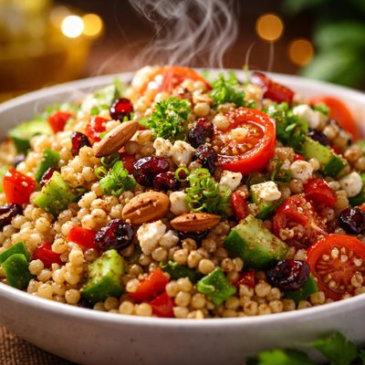 Image of Couscous Salad with Cinnamon Vinaigrette