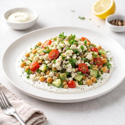 Image of Couscous Salad with Yogurt Dressing
