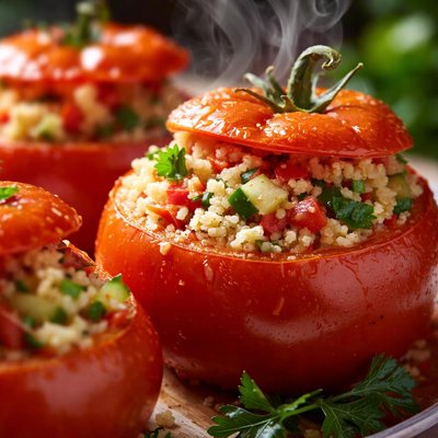 Image of Couscous Stuffed Tomatoes