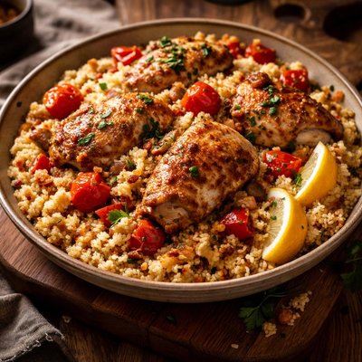 Image of Couscous with Chicken and Tomatoes