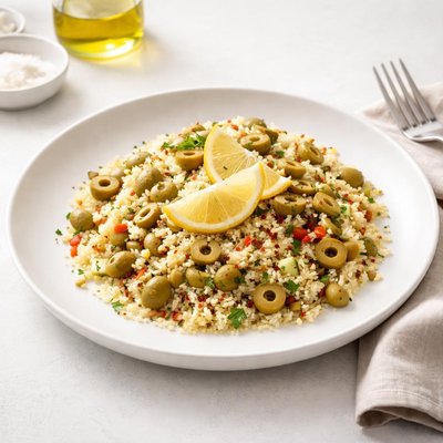 Image of Couscous with Olives and Lemon