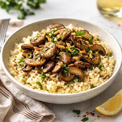 Image of Couscous with Sauted Mushrooms