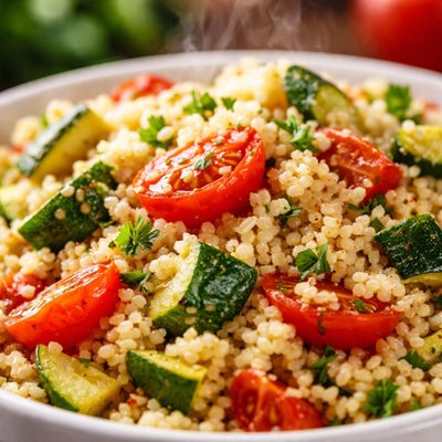 Image of Couscous with Zucchini Tomato