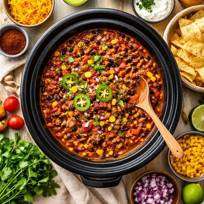 Image of Cowboy and Indians Soup Chuck Wagon Chili Crock Pot