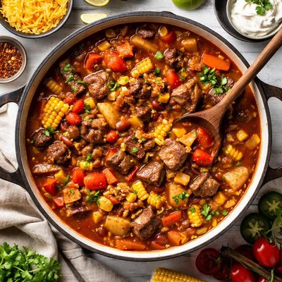 Image of Cowboy Steak and Vegetable Soup