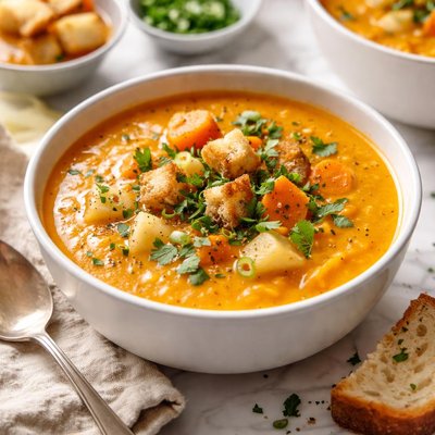 Image of Cozy Carrot Potato Soup