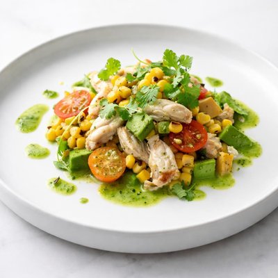 Image of Crab and Corn Salad with Cilantro Dressing