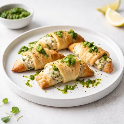 Image of Crab and Pesto Crescents