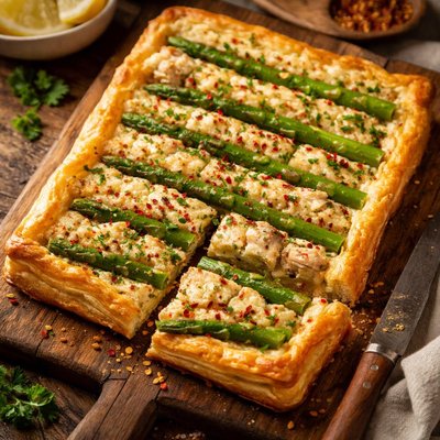 Image of Crab Asparagus Tart
