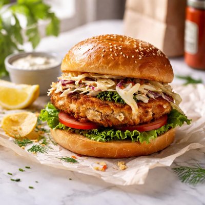 Image of Crab Burger to Go