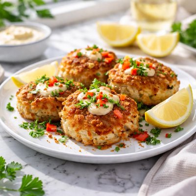 Image of Crab Cakes Lightened Up