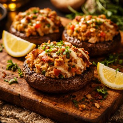 Image of Crab Cakes Portabella Delicious