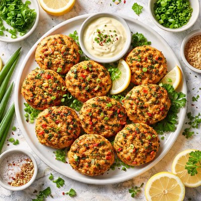 Image of Crab Cakes with Green Onions