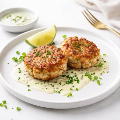 Image of Crab Cakes with Lime Sauce