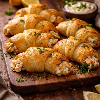 Image of Crab Filled Crescent Snacks