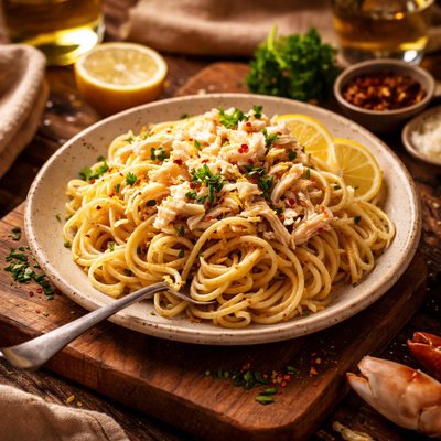 Image of Crab Lemon Spaghetti