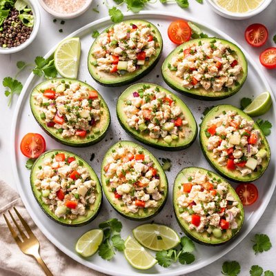 Image of Crab Salad in Avocado Halves