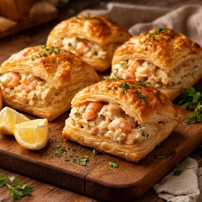 Image of Crab Shrimp in Puff Pastry