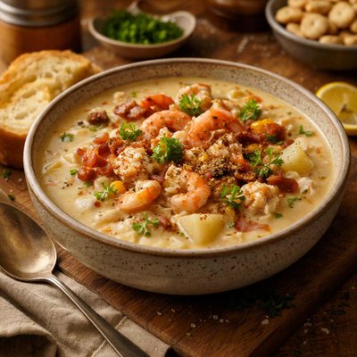 Image of Crab Shrimp Potato Chowder