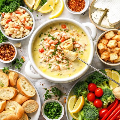 Image of Crabmeat and Brie Fondue