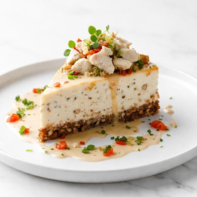Image of Crabmeat Cheesecake with Pecan Crust Creole
