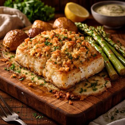 Image of Crabmeat Crusted Chilean Sea Bass