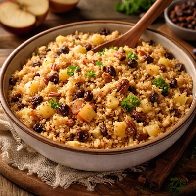 Image of Cracked Wheat Pilaf Cracked Wheat Pilaf W Apples Raisins