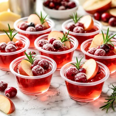 Image of Cran Apple Cosmo Jello Shots