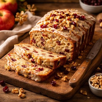 Image of Cran Apple Walnut Cake Lighter Version