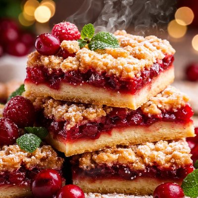 Image of Cran Raspberry Streusel Bars
